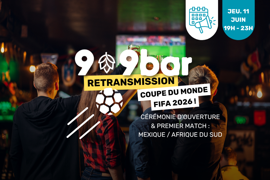 coupe du monde 2026 jeudi 11 juin 19h 23h au 9-9bar à Oignies