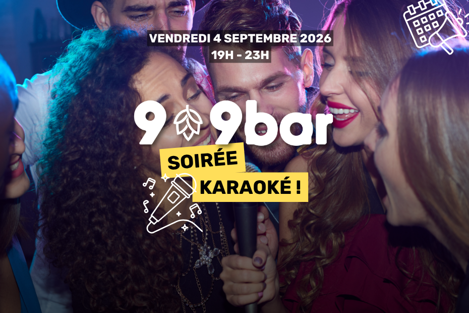 Soirée Karaoké au 9-9bar à Oignies le 4 septembre 2026