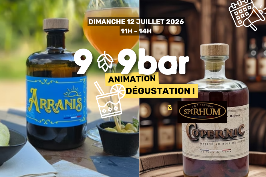 dégustation SPIRHUM au 9-9bar 18 juillet 19h