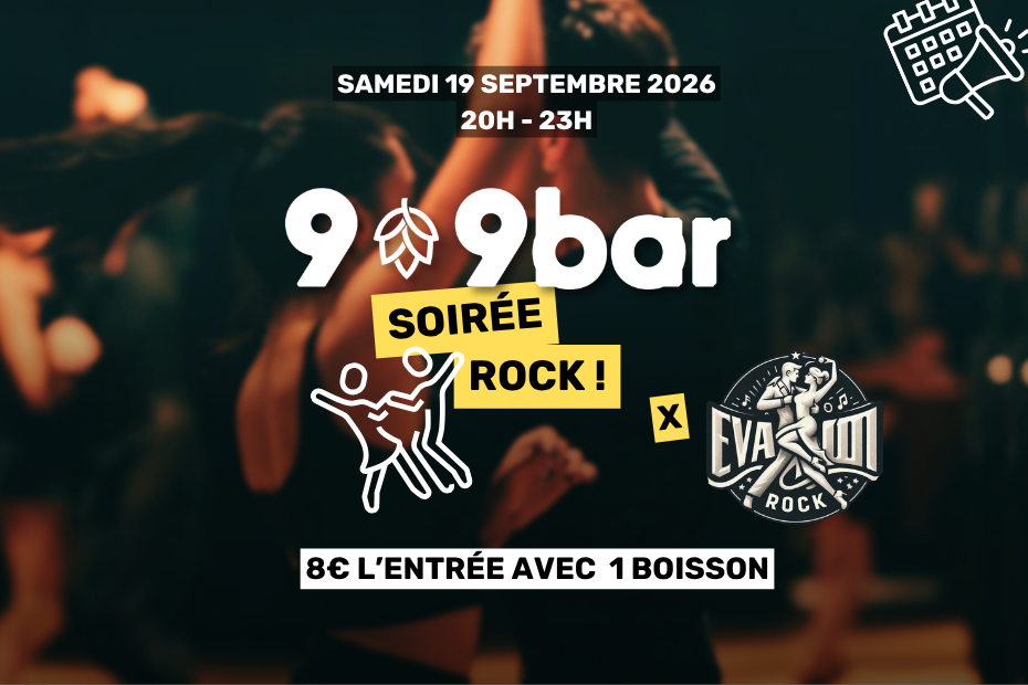 soirée rock moderne 9-9bar Oignies 19 septembre 2026