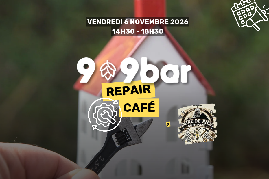 repair cafe 9-9bar oignies vendredi 6 novembre 2026